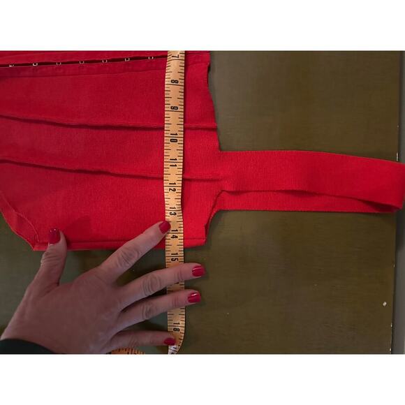 Zara Women's Red Square Neckline Sleeveless Corset Top Size Large - Picture 7 of 8